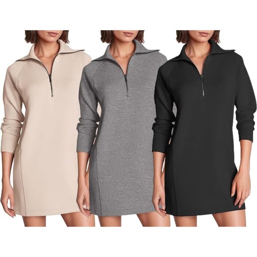 This sweatshirt dress is 50% off