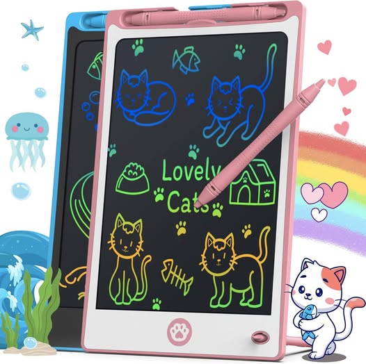 This LCD writing tablet is good for car rides for the kids!!