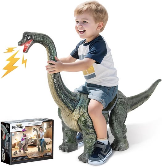 These Dinosaur Ride-On Toy Cars for Kids are 50% off