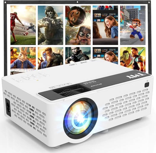 ONLY $25!!!! This Mini Portable HDMI Projector drops 50%off