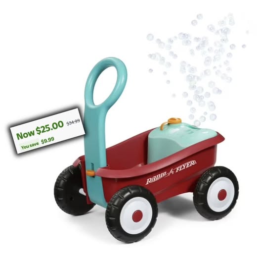 Radio Flyer Push & Pull Bubble Buddy Walker Wagon!!!