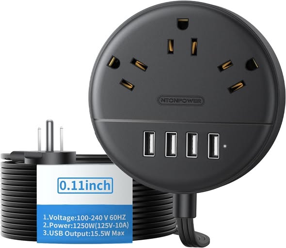 This flat 15ft extension cord is 50% off