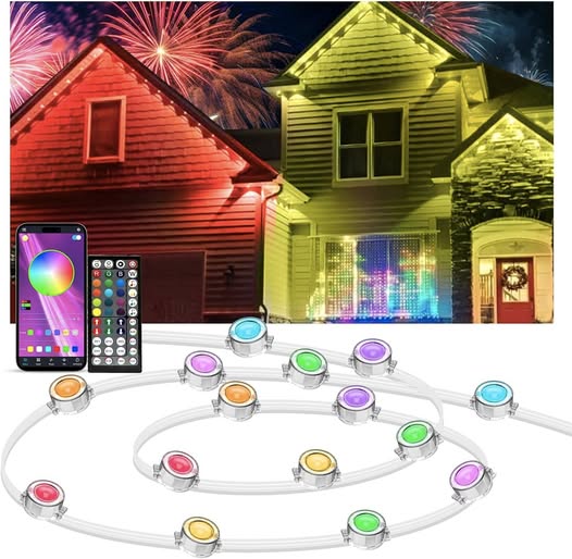 These 300FT Smart RGB Eave Lights are 50% off