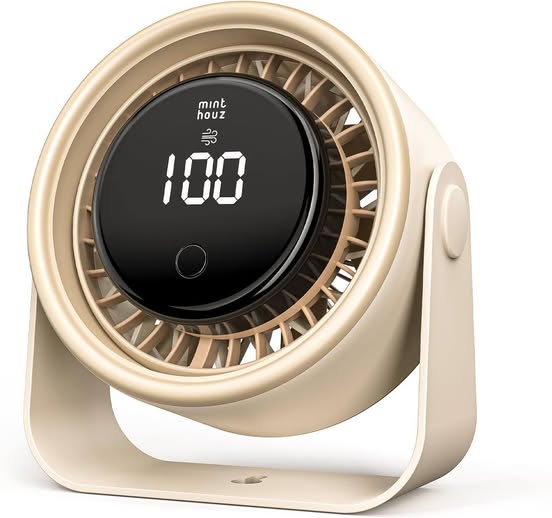 This quiet little desk fan has a 45% off coupon!!