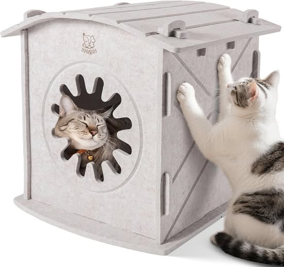 Indoor cat house cozy hideaway for your kitty.