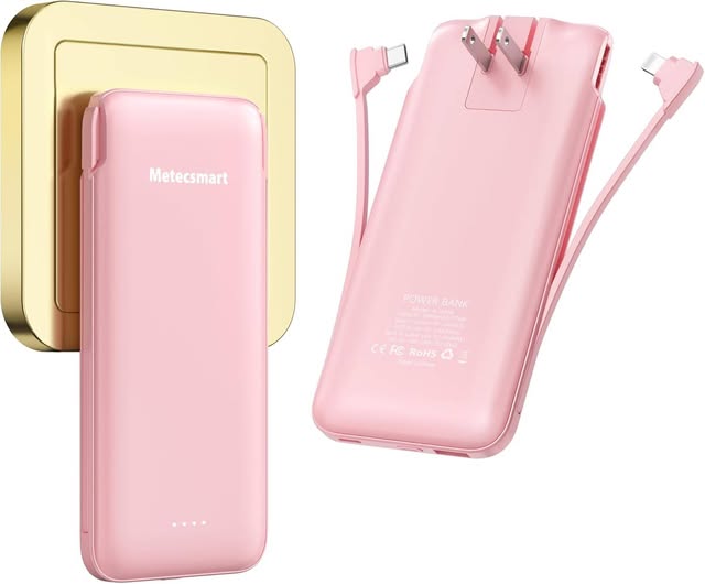 Several colors!!!! This Plug In Portable Power Bank drops 50%off