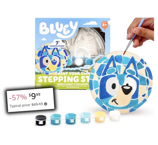 Bluey paint your own stepping stone set!!! Price drop!!!
