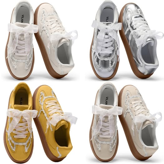 These lace detail fashion sneakers are 27% off
