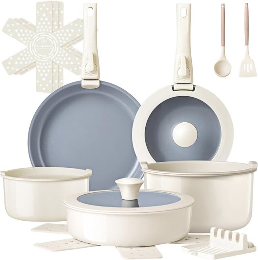 These ceramic pots and pans sets are 50% off