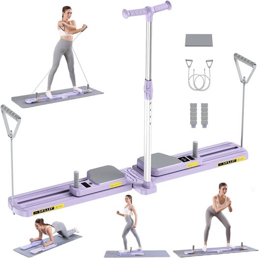 Multifunctional Pilates board great for home workouts.