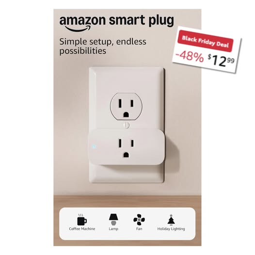 Amazon Smart Plugs are almost HALF off!!!!