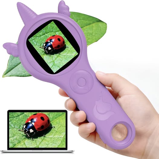 Pocket kids microscope fun and educational gift idea.