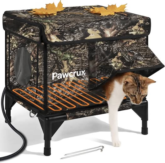 This Weatherproof Heated Cat House for Outdoor use is 50% off