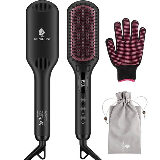 This 2-in-1 ionic straightening brush is 62% off