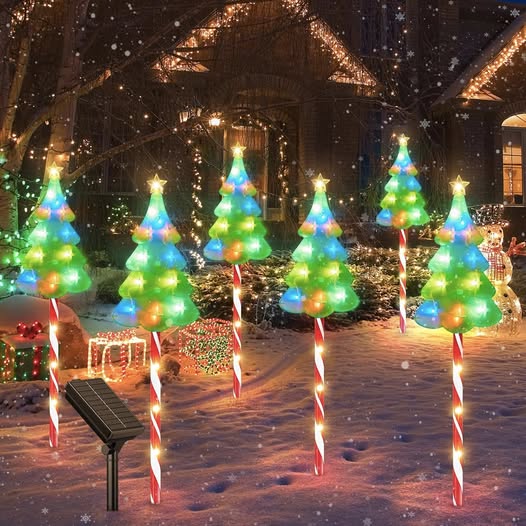 These solar candy cane Christmas lights are 50% off