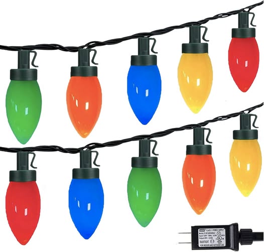These C9 Christmas Lights for Outdoor and Indoor Decor are 50% off