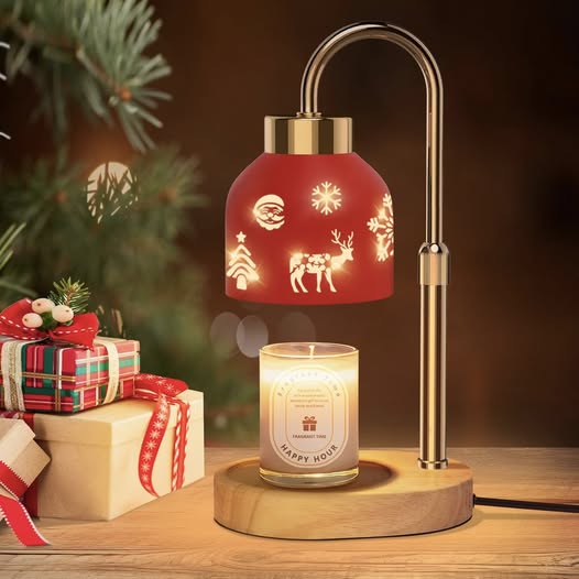 This Christmas candle warmer lamp with timer and dimmer is 35% off