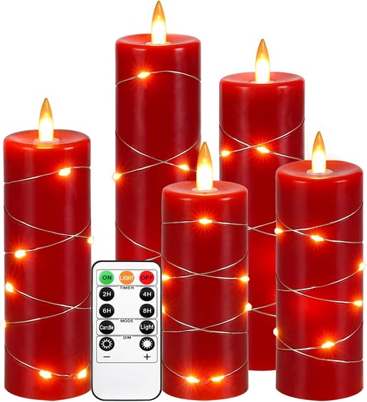 This Flameless Candles have a 45% off coupon!