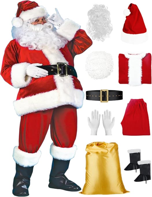 ONLY $25!!!!! This Men's Deluxe Santa Suit drops 50%off