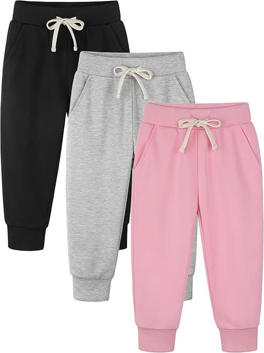 These toddler sweatpants in a 3 pack drop 50% off