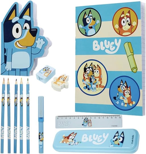 Price drop! This Bluey Kids Art Supply Set is only $11.39 (reg. $20)