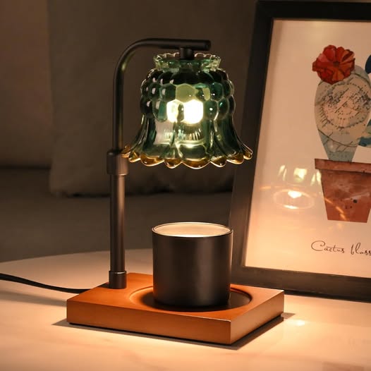 PRETTY!!!!!!!! This Green Glass Candle Warmer drops 50%off