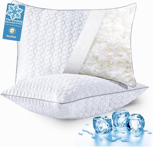 This Cooling Memory Foam Pillow 2-Pack is 50% off