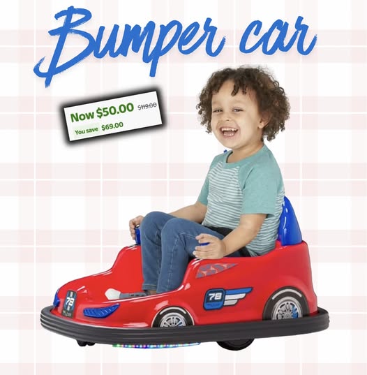 GIFT IDEA!! This kids bumper car is 50 bucks!