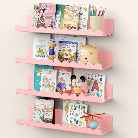 ONLY $15!!! These Pink Wall Shelves drop 50%off