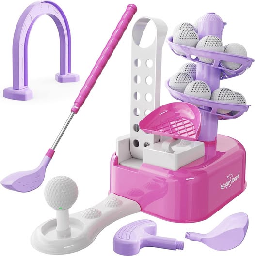 This Kids' Golf Set With Ball Dispenser is 62% off