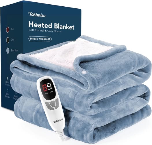This Heated Blanket is Only $28.49
