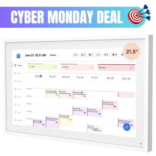 This big smart wall calendar is so cool if you love digital organization 50% off