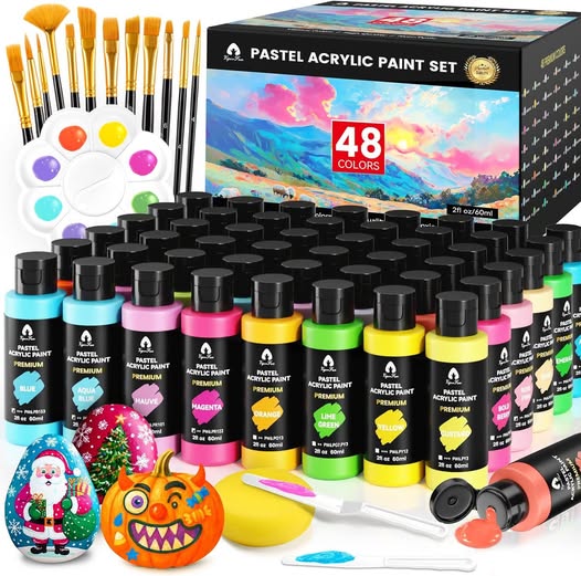 This 64 Pastel Paint Sets drops 50%off