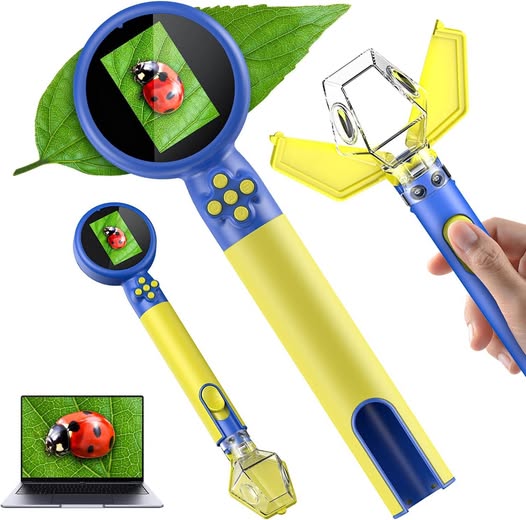ONLY $5!!! This 2 in 1 Kids Microscopes drops 50%off