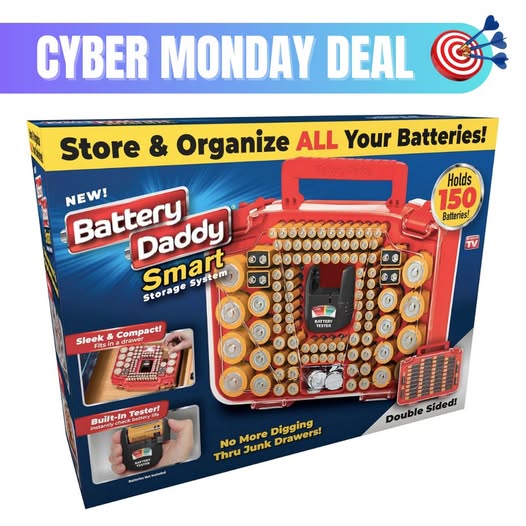 This Battery Organizer Storage Case is only $9.98