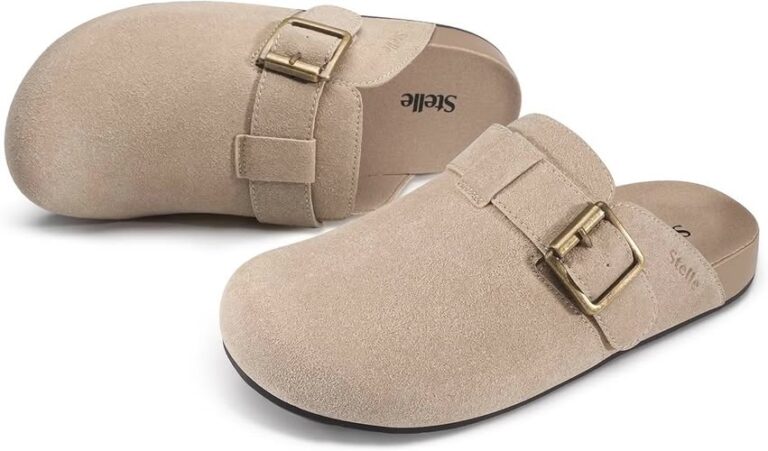 These suede clogs are 40% off