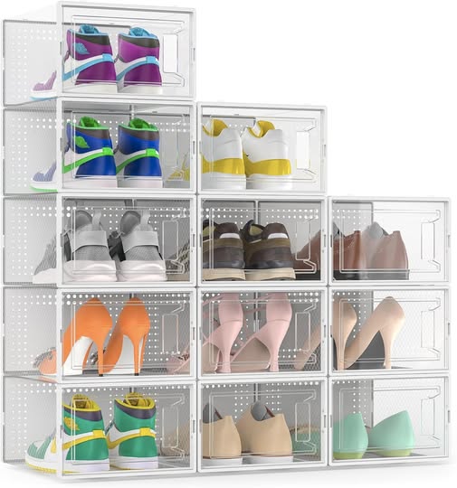 These Extra-Large Shoe Organizer Boxes are 50% off