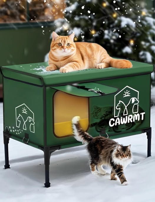 ONLY $55!!! This Heated Cat House drops 50%off