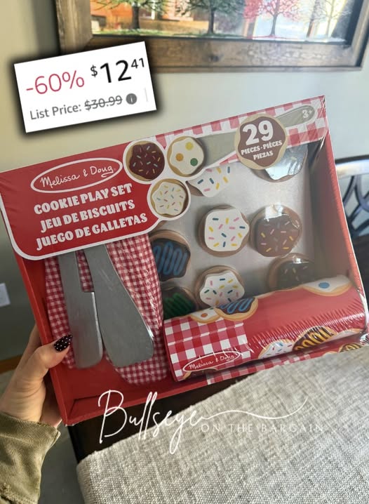 Melissa & Doug Slice and Bake Cookies Wooden Play Food Set with Toppings!!!