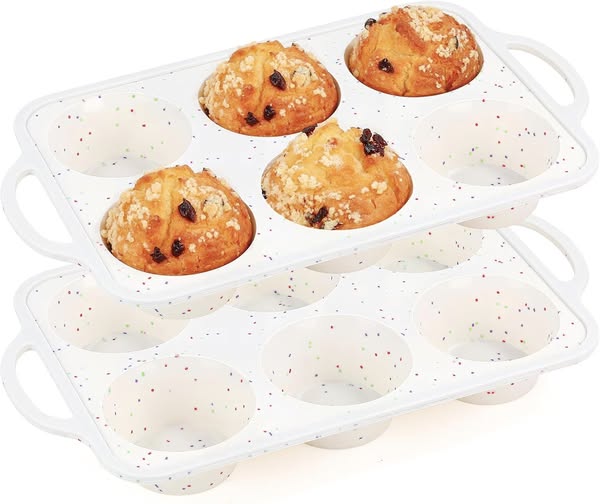 This 2 Pcs Jumbo Muffin Pan with Metal Frame is Only $9.99