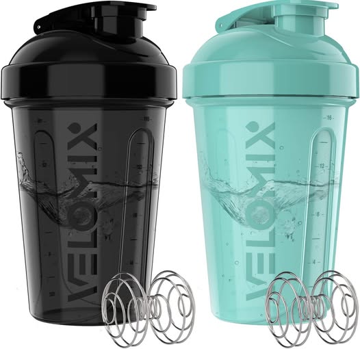 2 Pack- 20 oz Protein Shaker Bottles only $10!!!!
