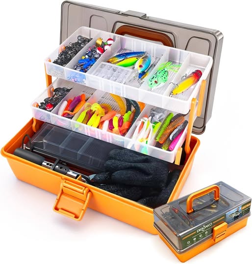 This Fishing Tackle Box Kit that INCLUDES the tackle drops 50%off