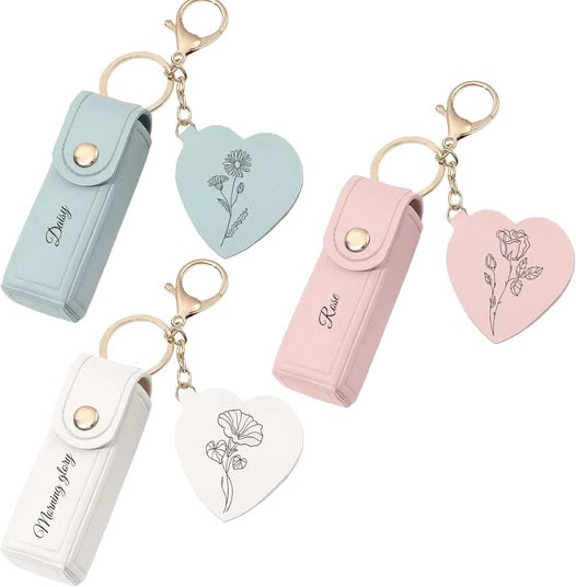 This personalized lipstick case is perfect for purses or travel