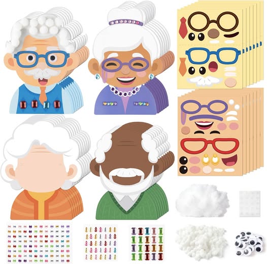 This 100th Day of School Grandparents DIY Craft Kit is 48% off