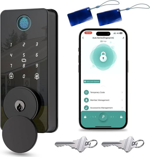 This keyless entry door lock makes coming and going so much easier