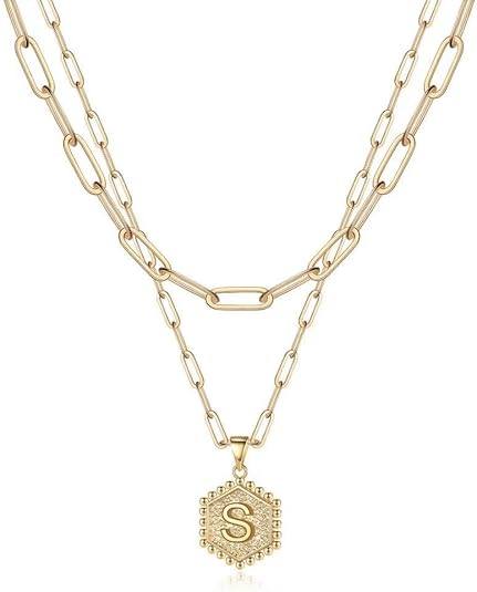 This Layered Initial Necklace is 67% off