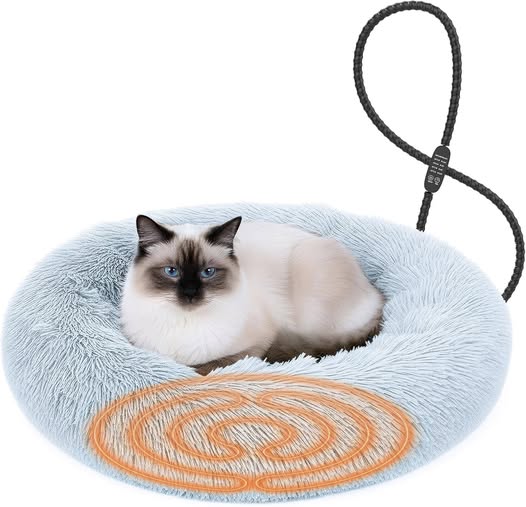This heated cat bed is 65% off making it $15.99
