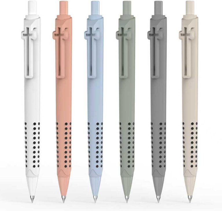 6 Pack Cross Clip Bible Journaling Gel Pens