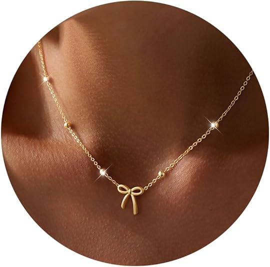 Gold Bow Necklace