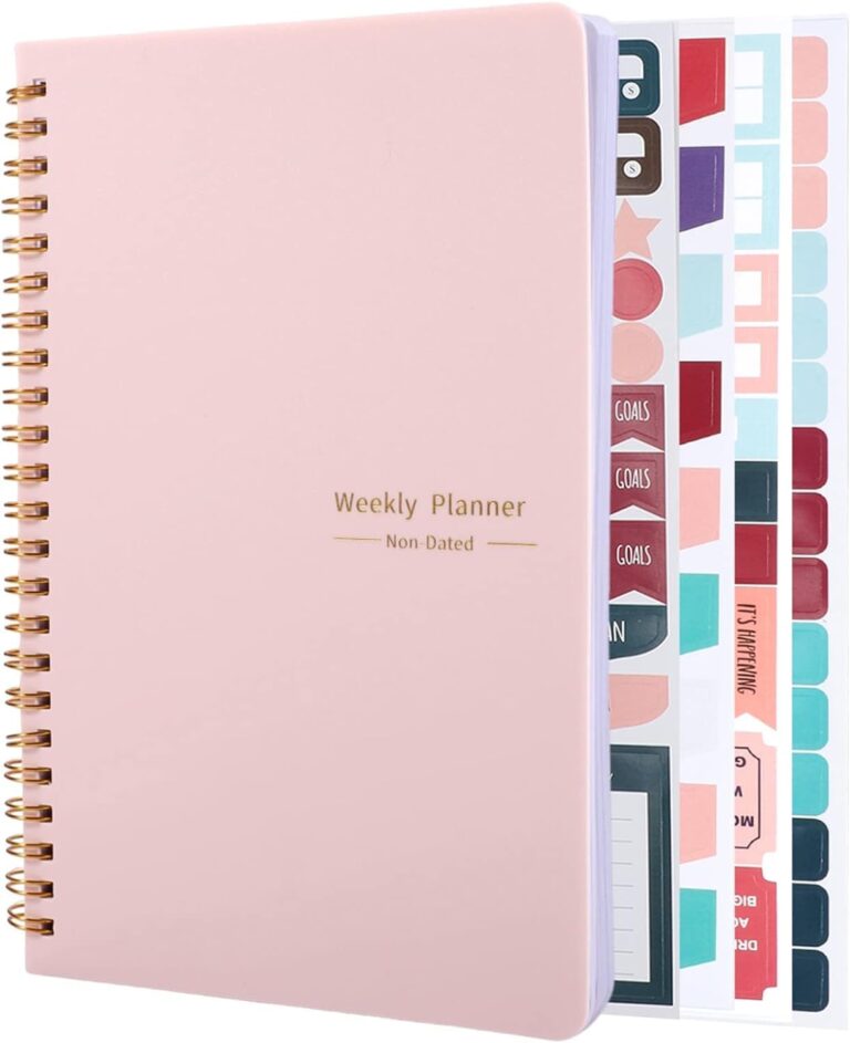 Undated Weekly Planner